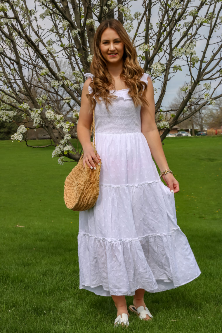 maxi dress, spring outfit