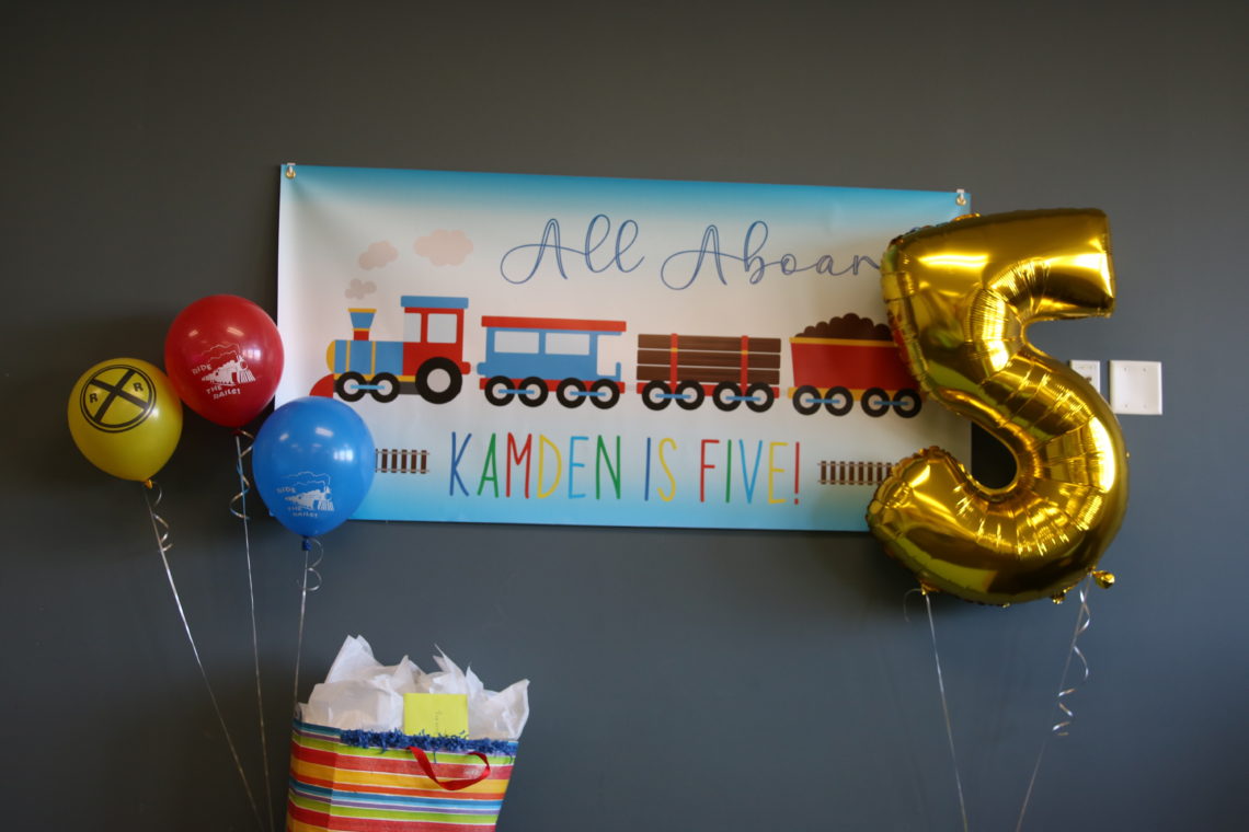 Kamden's Train Birthday Party