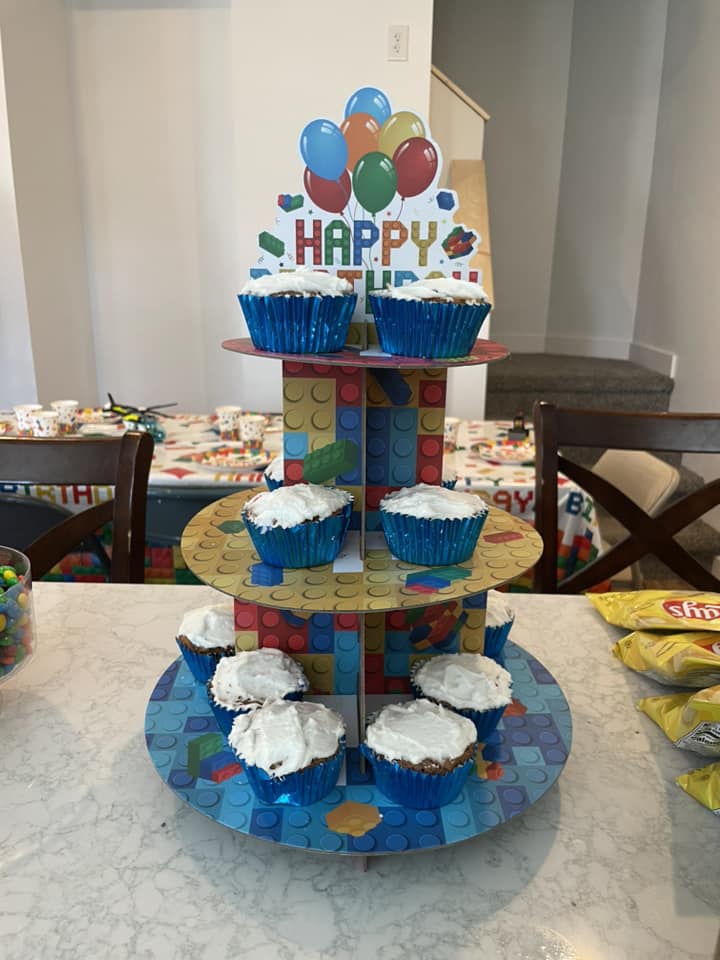 Cupcakes on LEGO cupcake stand