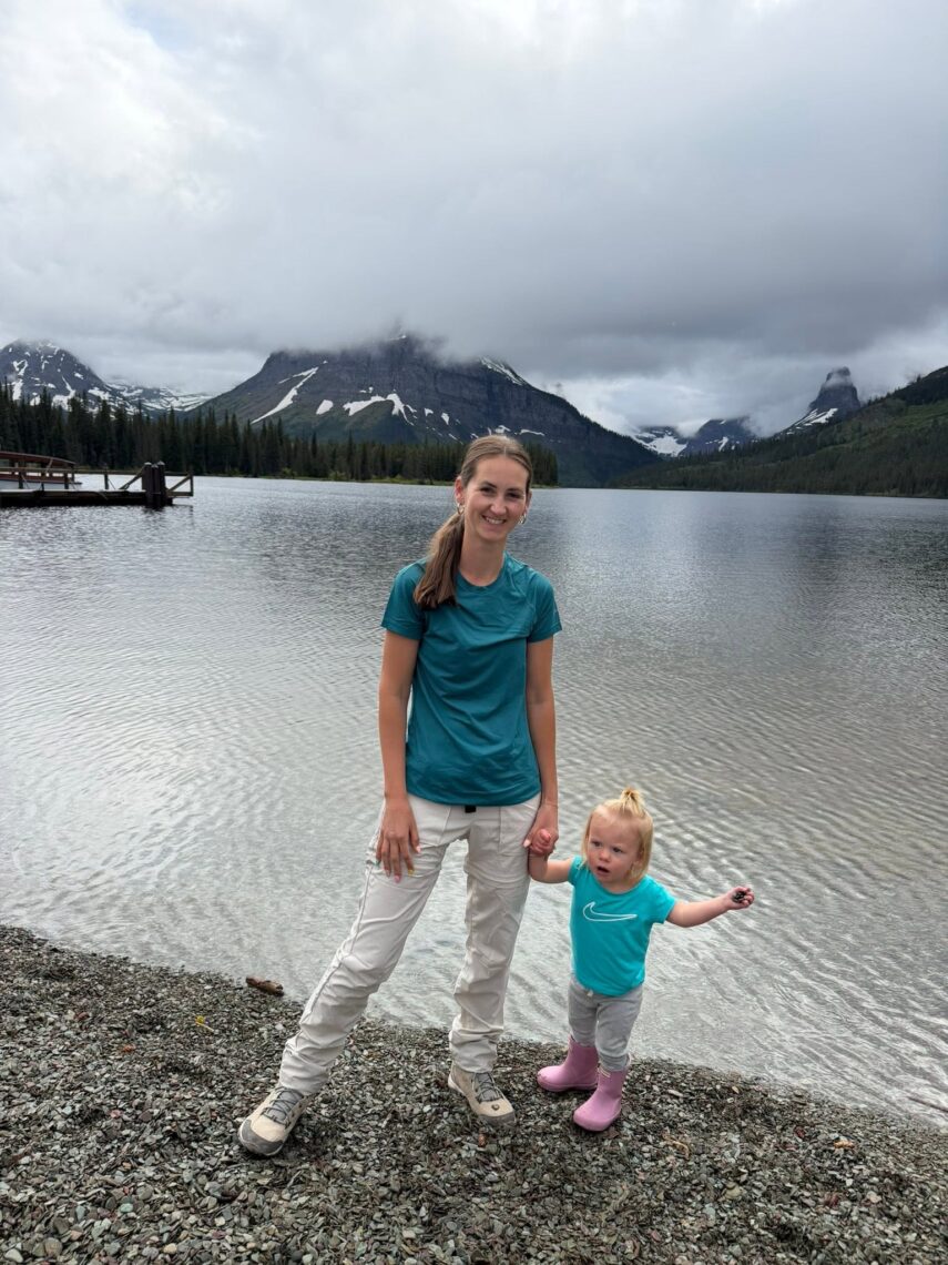family photo at Two Medicine, Glacier National Park