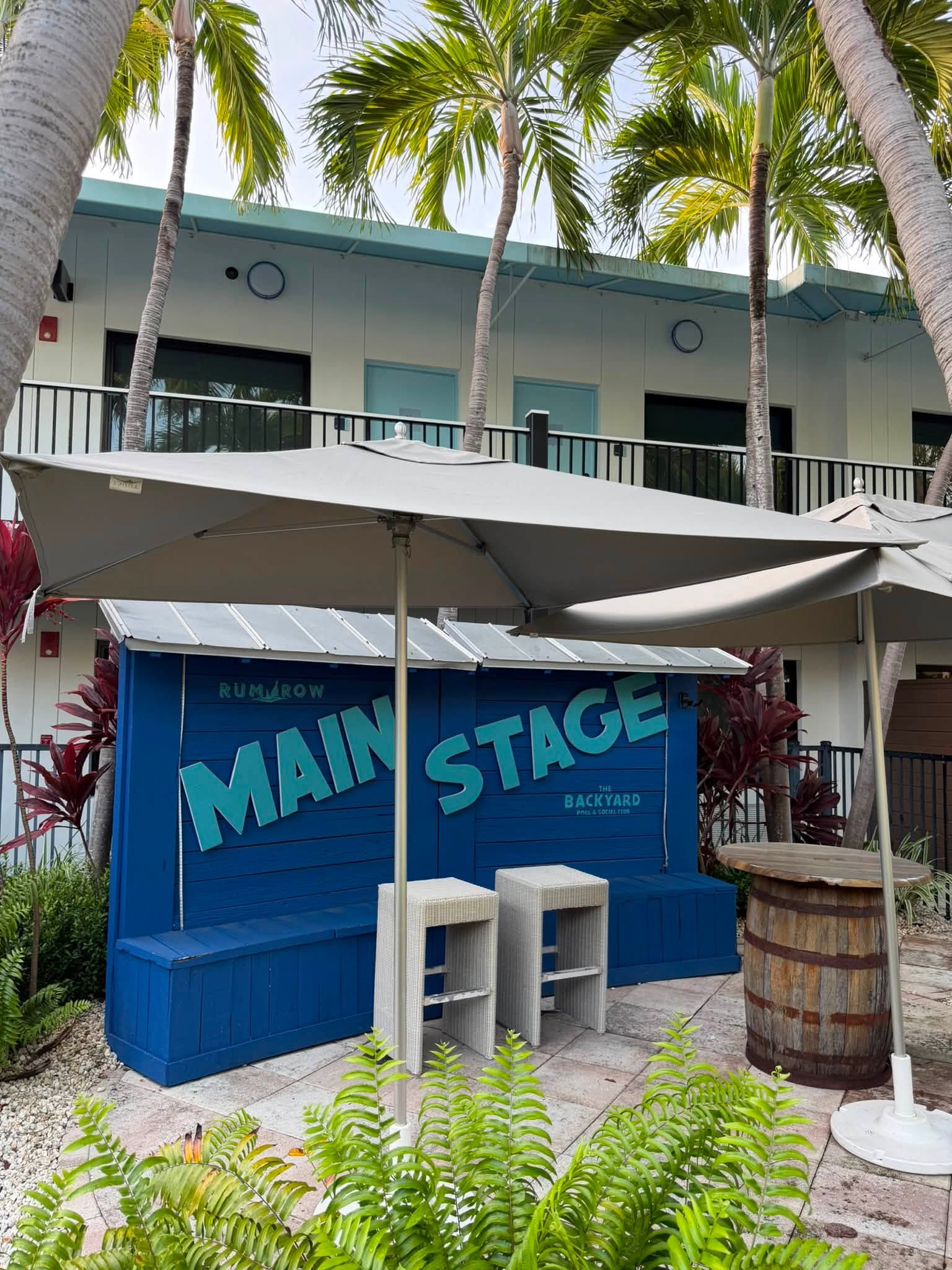 Main Stage in the Backyard at Blue Flamingo Resort