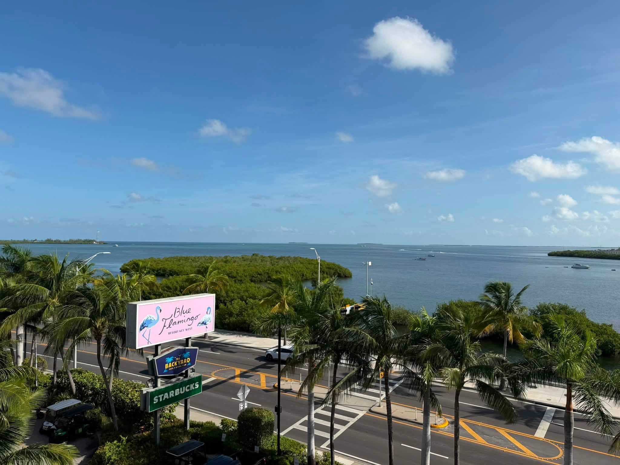 view from our room at Blue Flamingo Resort