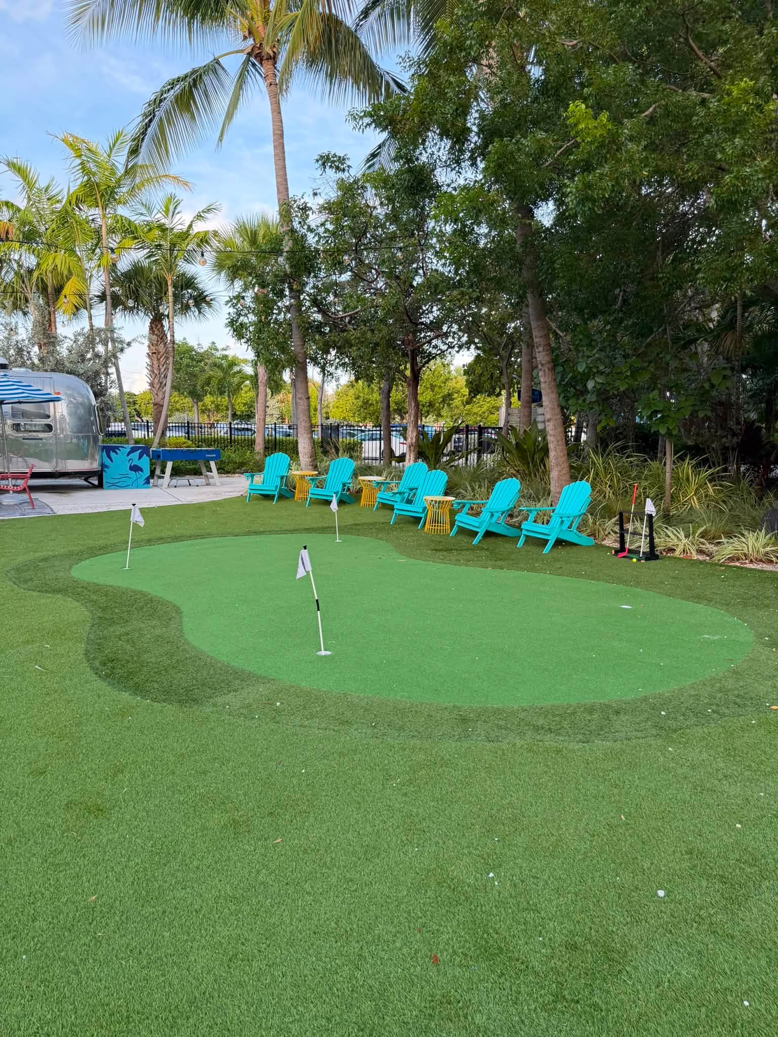 put put green at Blue Flamingo Resort Key West