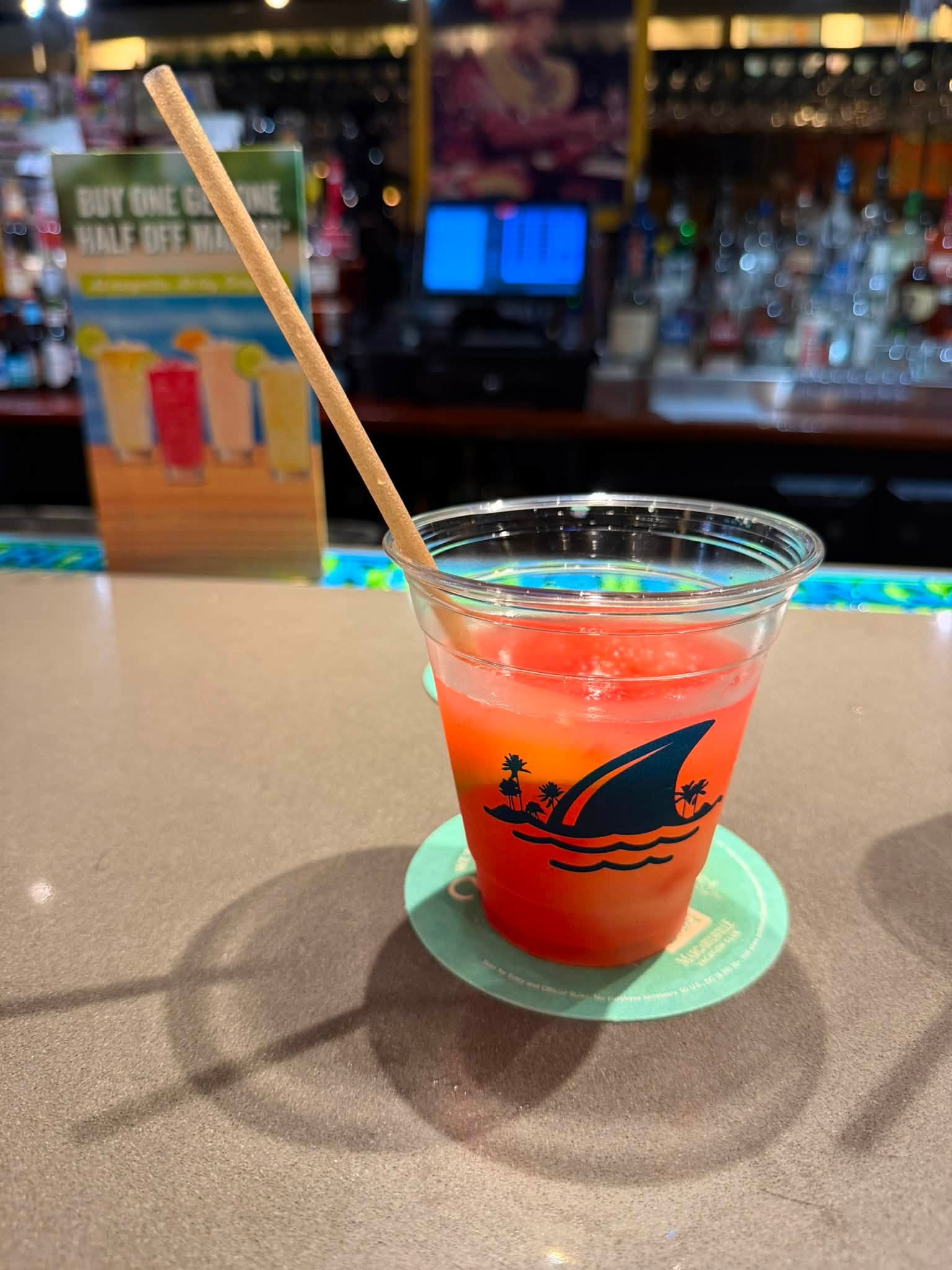 Frozen strawberry margarita