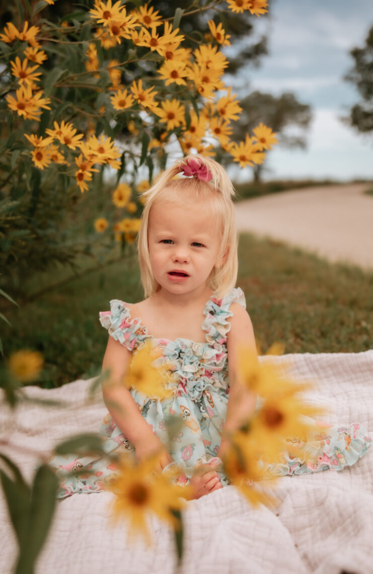 toddler girl birthday photo