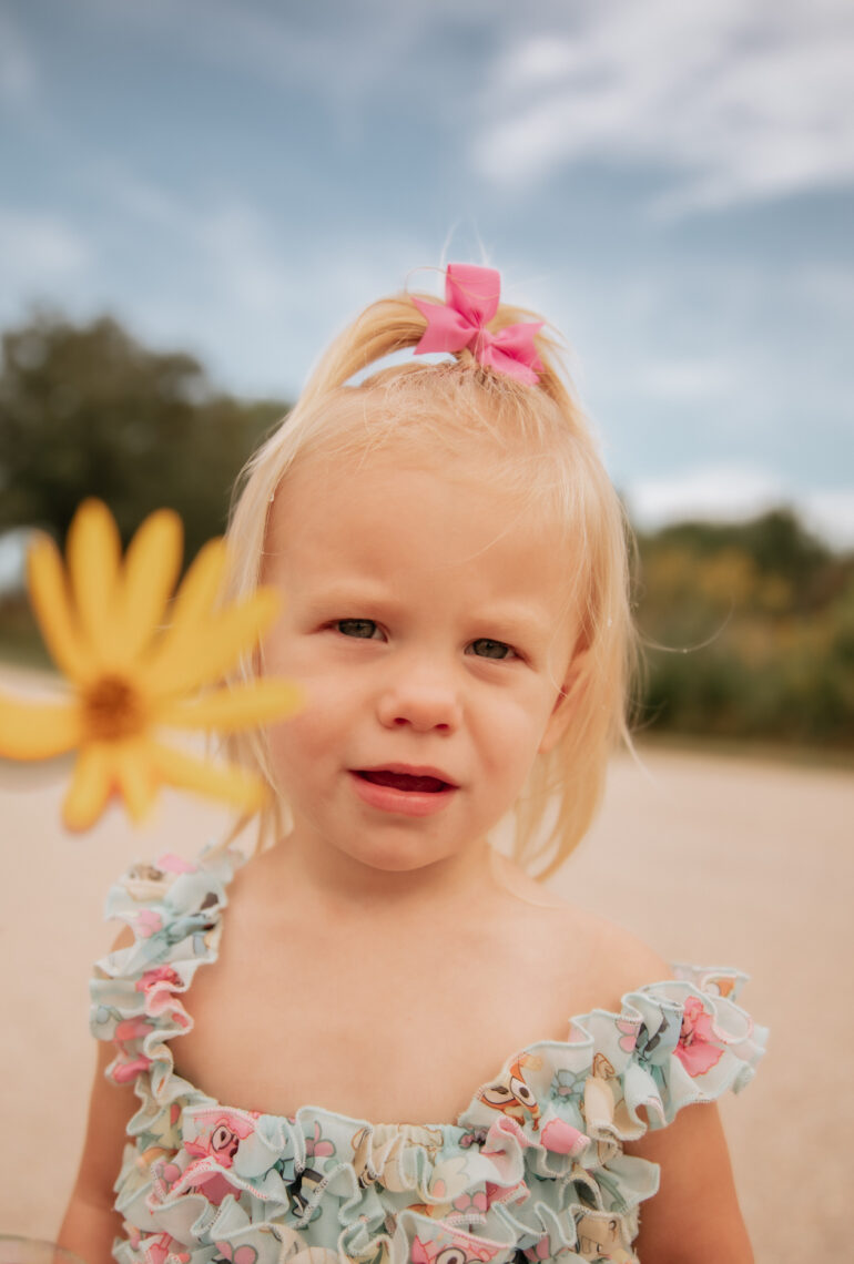 outdoor second birthday photo